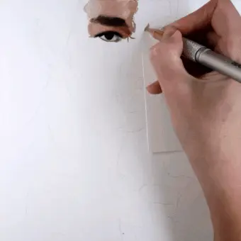 colored pencil drawing portrait