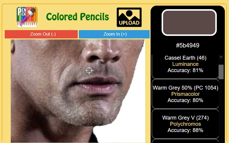color picker panel suggests colored pencil for the portrait skin face male head