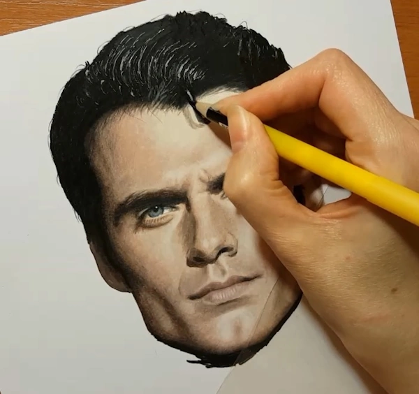 colored pencil drawing technique how to draw faces