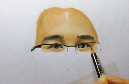 portrait drawing with colored pencils realistic face human head draw