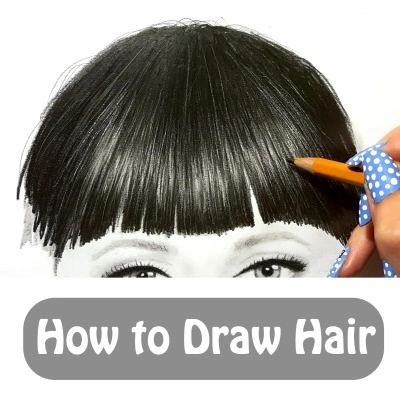graphite pencil drawing tutorial Patreon links video how to draw hair